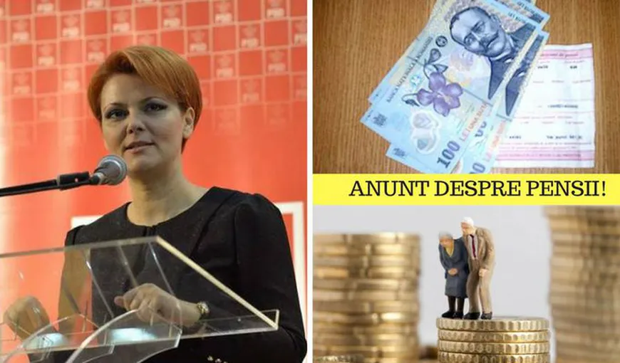 Lia Olguţa Vasilescu, veste proastă pentru 3 milioane de pensionari