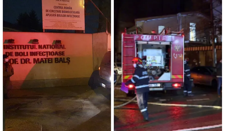 Incendiu la Institutul Matei Balş – Patru persoane au decedat. Peste 100 de persoane, evacuate de urgenţă