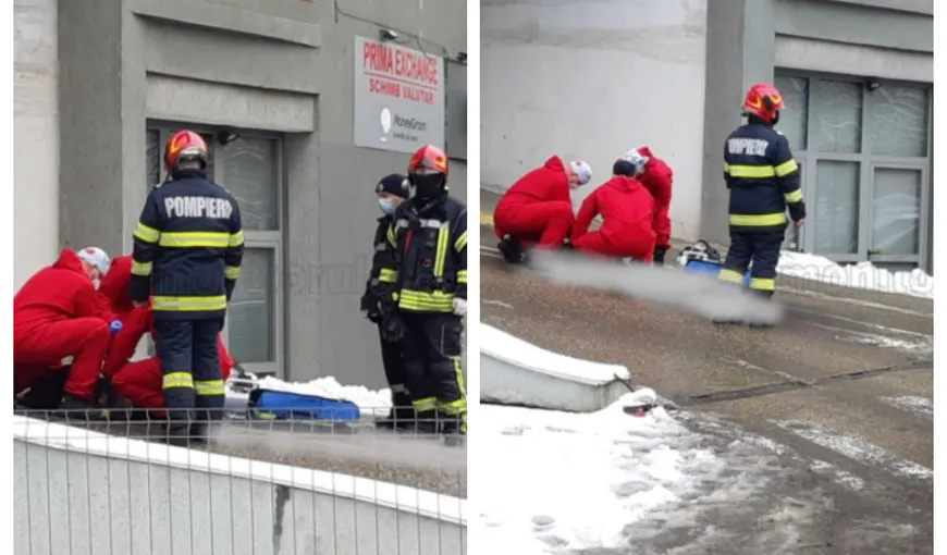 Un bărbat a murit după ce a căzut de la etajul unui centru comercial