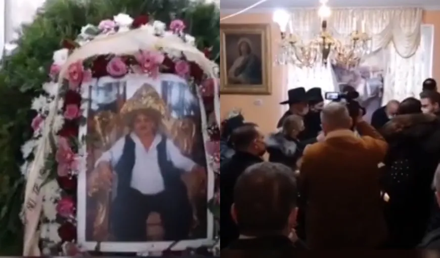 Înmormântare fără distanțare socială la Cluj. Zeci de romi l-au condus pe ultimul drum pe bulibașa Mircea Rostaș