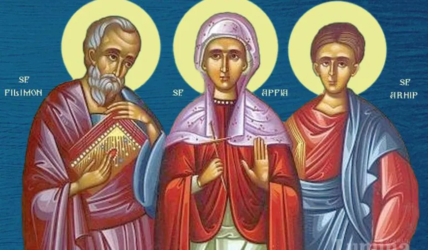 Calendar ortodox 19 februarie 2021. Sfinții Apostoli Arhip, Filimon și soția sa, Apfia. Rugăciune către Sfântul Filimon pentru cei deznădăjduiţi