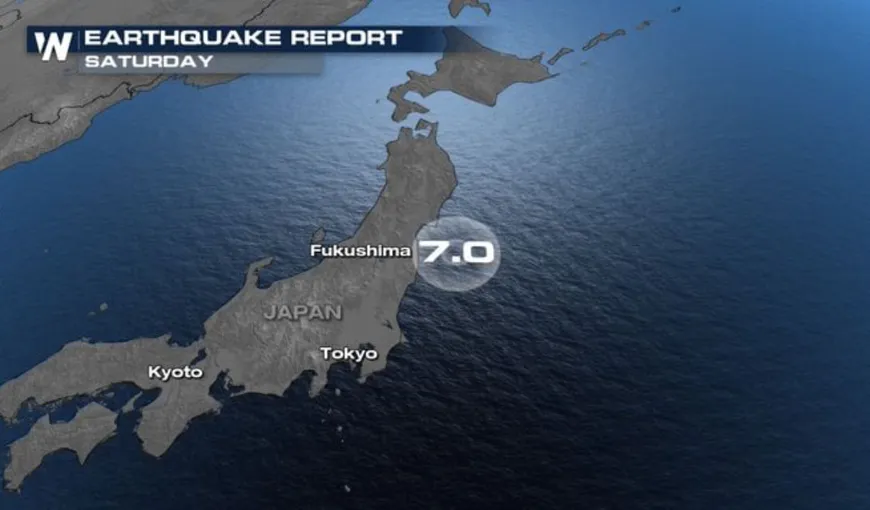 Cutremur de 7,1 grade în Japonia. Pene de curent în mai multe zone