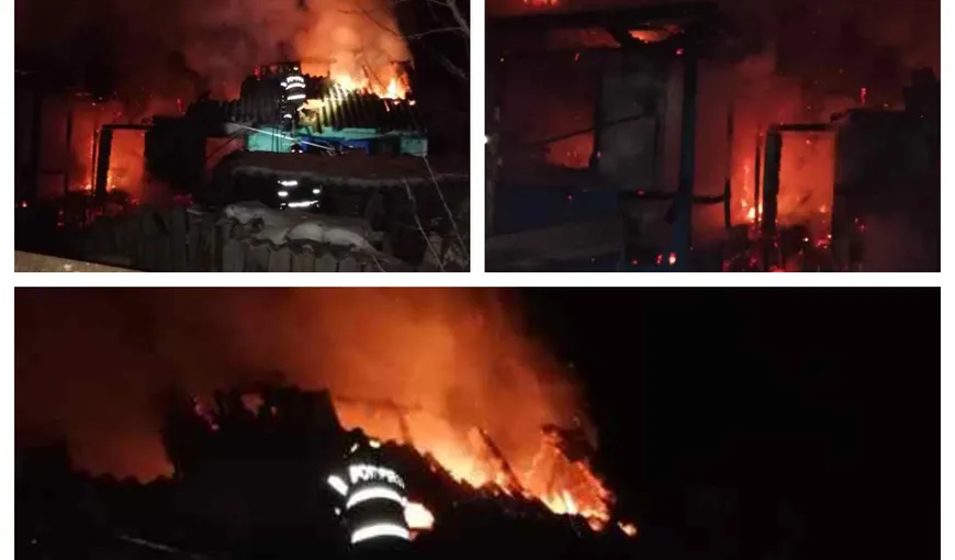 Incendiu puternic în Botoşani. Femeie găsită moartă lângă sobă