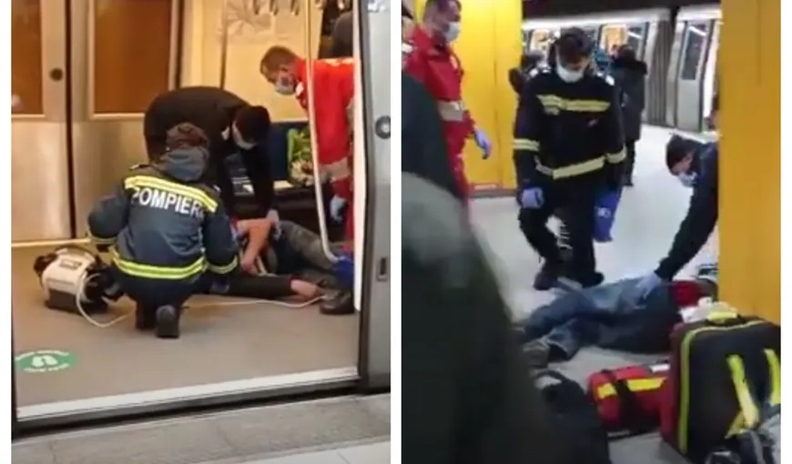 Incident la metrou. Bărbat resuscitat de medici