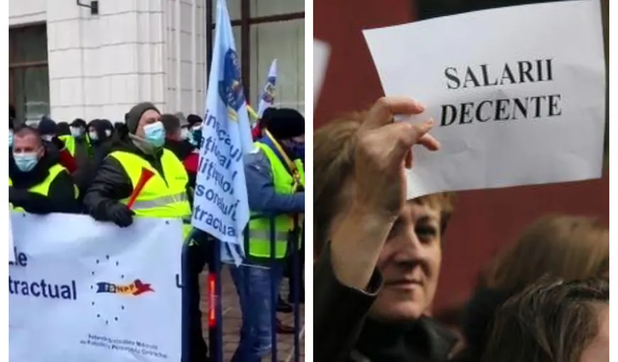 Nou protest la Ministerul de Finanţe. Măsurile de austeritate îi scot pe români în stradă