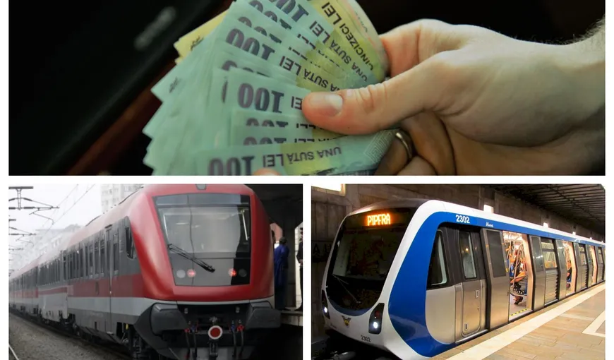 Salariile şi sporurile angajaţilor CFR Călători şi Metrorex. Primesc „spor de tunel”şi  spor pentru conducere simplificată