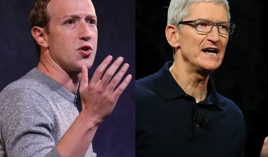 Războiul giganţilor: Mark Zuckerberg le-a comandat angajaţilor Facebook „să-i facă să sufere” pe cei de la Apple, în disputa legată de datele personale