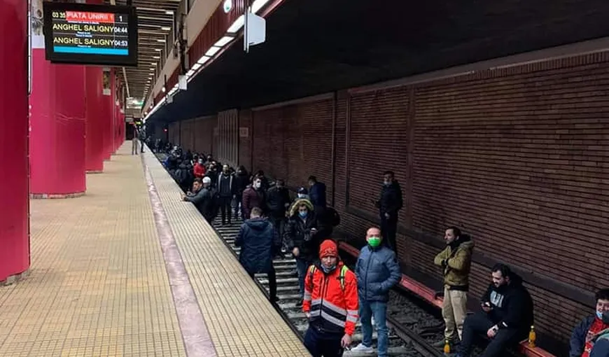 Sindicaliştii ameninţă cu o nouă grevă la metrou. Ion Rădoi (USLM): „Oricând se poate întâmpla o altă oprire voluntară a lucrului, dacă Metrorex taie salariile”