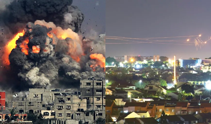 Au sunat sirenele de război! Atacuri aeriene israeliene în Fâşia Gaza, în urma unui tir de rachetă