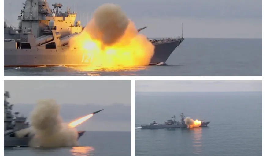 Rusia a lansat, în premieră, o rachetă supersonică Vulkan în Marea Neagră VIDEO