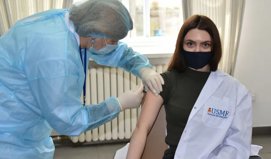 Bilanţ vaccinare: Peste 20% din populaţia adultă a României s-a imunizat cel puţin cu o doză
