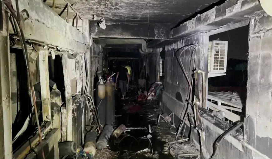 Incendiu într-un spital Covid-19. 82 de persoane au murit alte peste 100 sunt rănite