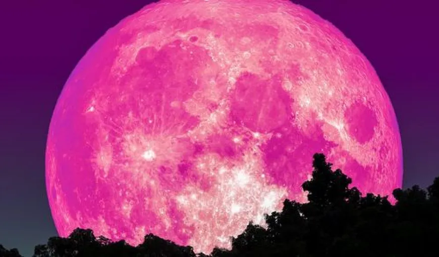 Super Luna Roz, fenomen astronomic rar în această noapte