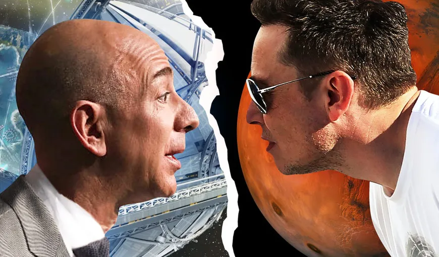 Glume de miliardari. Elon Musk, ironii la adresa lui Jeff Bezos: „Nu poţi s-o ridici!”