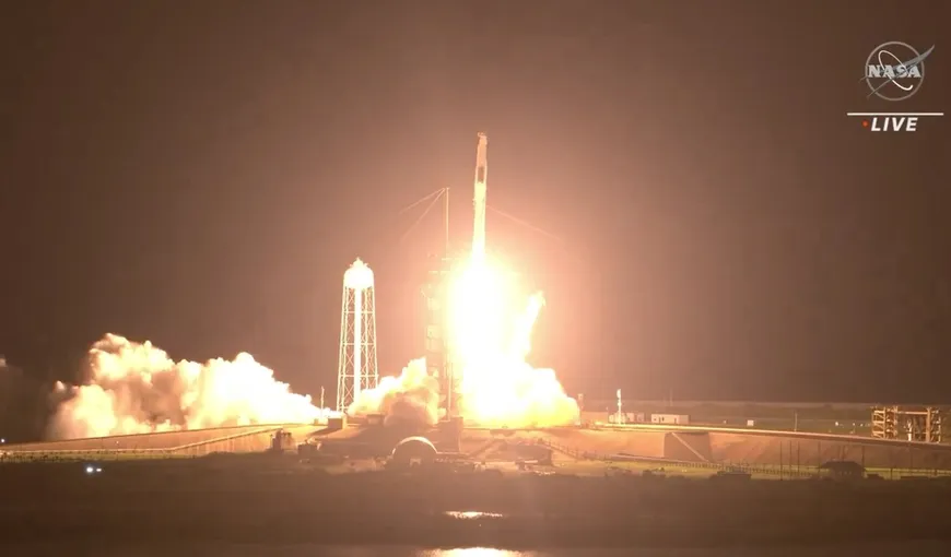 SpaceX, lansare cu succes către Staţia Spaţială. Compania lui Elon Musk a trimis în premieră un astronaut european către ISS VIDEO
