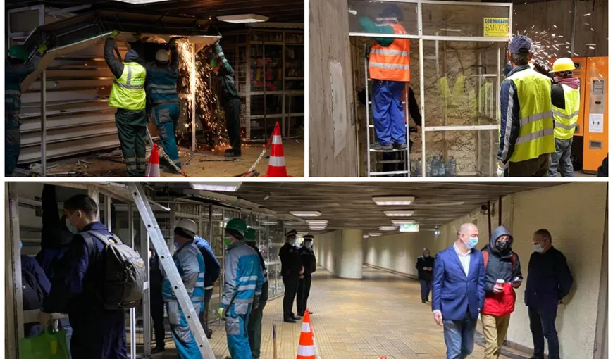 Staţiile de metrou vor fi renovate după demolarea chioşcurilor cu ajutorul studenţilor de la Arhitectură