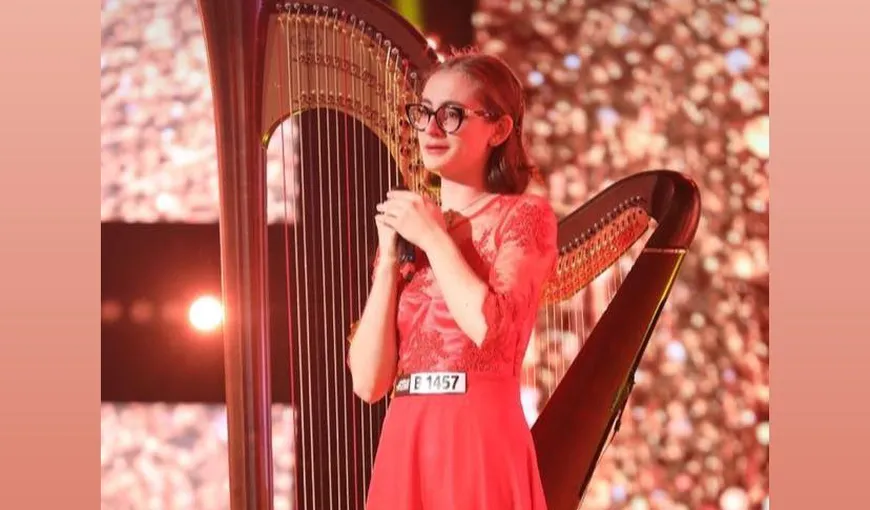 Ea este „Îngerul” de la Românii au Talent 2021. Daria Batschi-Beleca, maestră a harpei la 15 ani, a răscolit sufletele juraților
