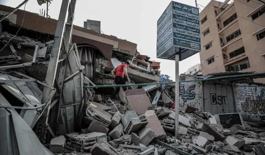 Israelul a bombardat singurul laborator de testare Covid din Fâşia Gaza VIDEO