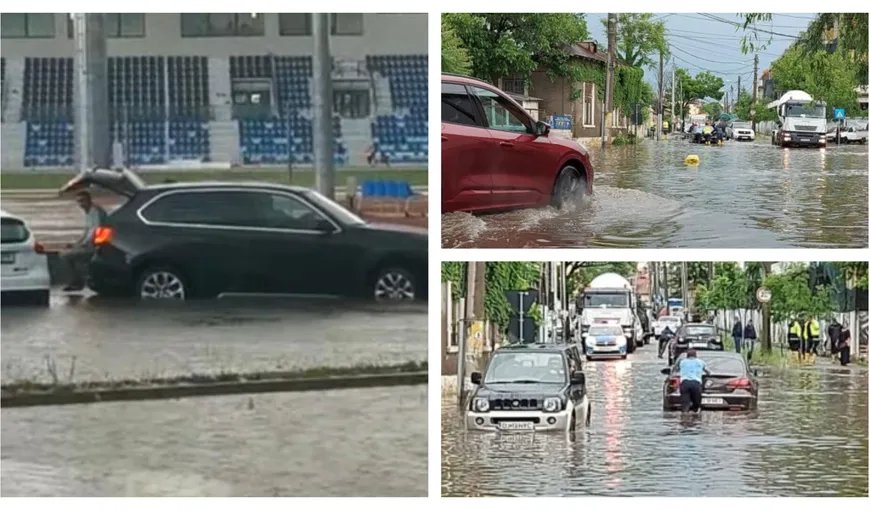 Aroganţa unor consilieri din Craiova. Au fost cărăți în portbagaj ca nu cumva să se ude după inundație VIDEO