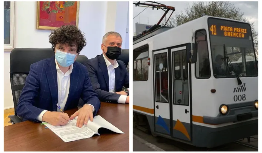 Tramvaie noi în Bucureşti. Nicuşor Dan a semnat contractul de achiziţie