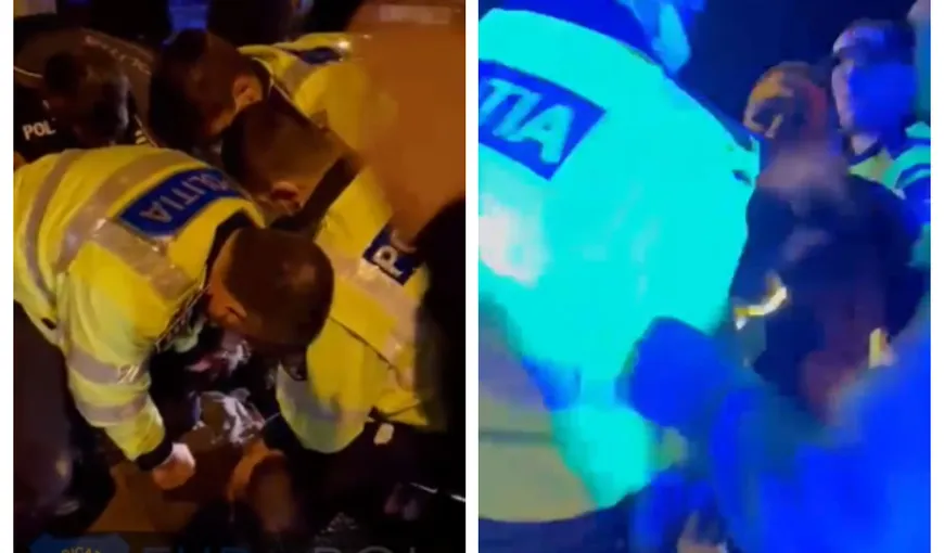 Poliţist bătut de un şofer beat. Scene şocante în Craiova VIDEO