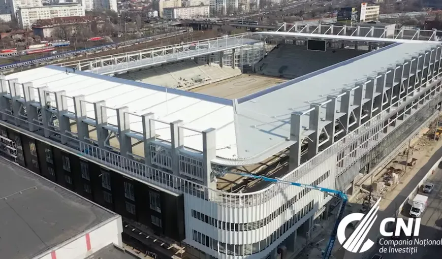 Stadionul Rapid este finalizat în proporţie de 90% şi va putea fi folosit din această vară