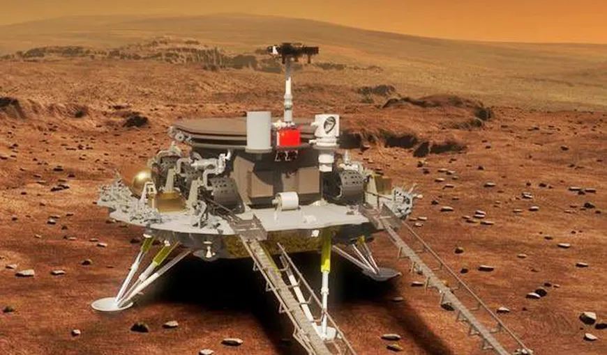 Roverul chinezesc Zhurong a trimis primele imagini de pe Marte. Misiunea pe Planeta Roşie va dura 90 de zile VIDEO
