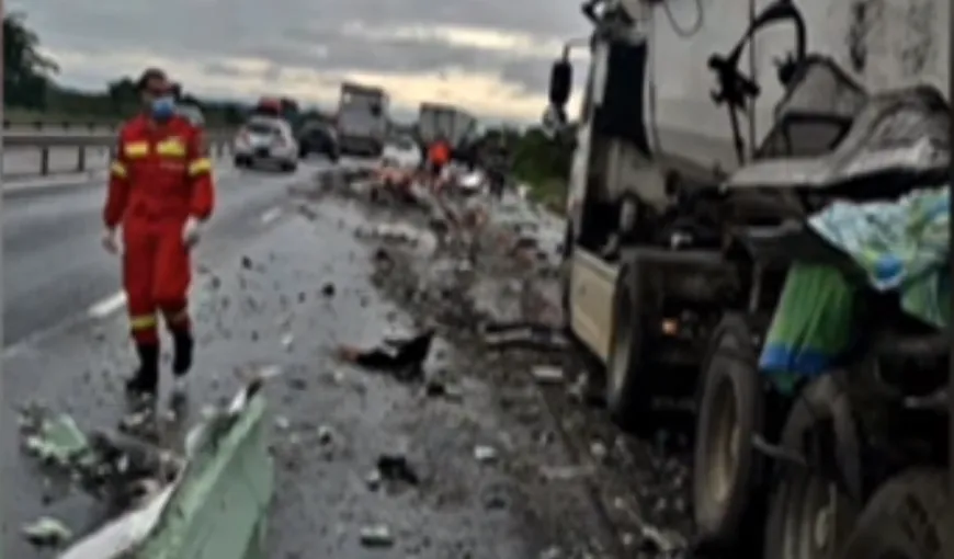 Tragedie pe autostrada București-Pitești. O persoană și-a pierdut viața. Traficul a fost oprit VIDEO