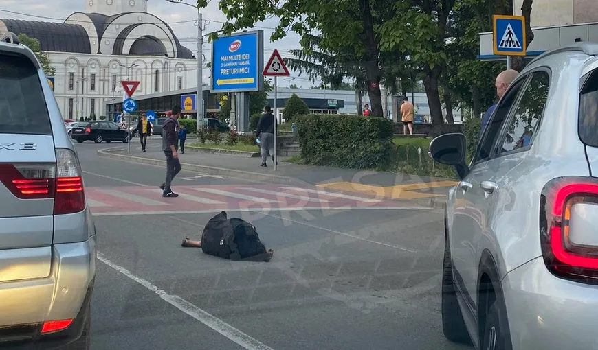 Incident dramatic în Satu Mare! Femeie căzută în mijlocul drumului, ignorată complet de pietoni și șoferi