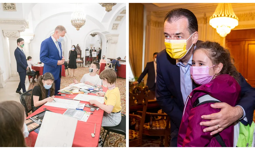 Iohannis şi Orban, gazdele unor evenimente pentru copii. Ce i-a răspuns şeful Camerei Deputaţilor unei fetiţe care i-a spus că vrea să ajungă pe Lună