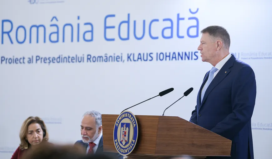 Preşedintele Iohannis va avea consultări cu mediul politic şi partenerii sociali pe tema proiectului „România Educată”