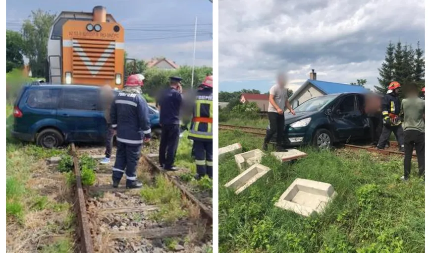 Maşină lovită de tren în Suceava. Printre victime se află şi un copil