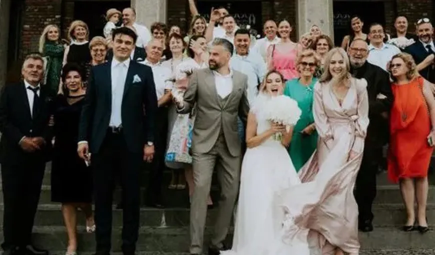 Roxana Ionescu și Tinu Vidaicu s-au căsătorit religios. Cine au fost marii absenţi de la eveniment