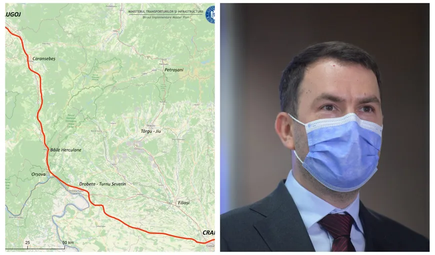 Cătălin Drulă: „Licitaţia pentru proiectarea drumului de mare viteză Craiova – Lugoj a fost publicată azi pe SICAP”