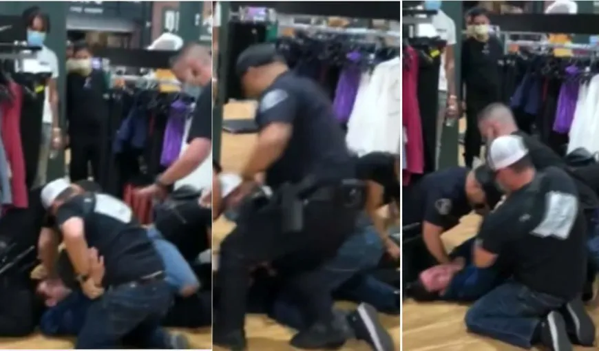 Tânăr lovit cu picioarele în cap de patru polițiști, în timp ce striga „Nu pot să respir”