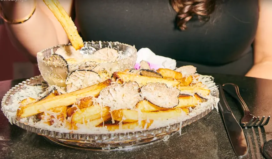 Cei mai scumpi cartofi prăjiți din lume sunt garnisiți cu aur. Cât costa porția care a intrat în Cartea Recordurilor VIDEO
