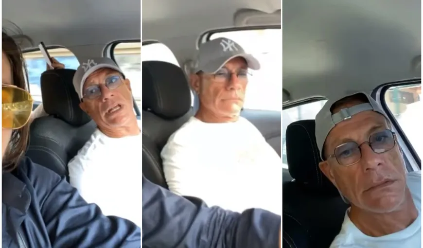 Van Damme, filmat într-o maşină alături de mai mulţi români, în timp ce-l asculta pe Tzancă Uraganu. VIDEO