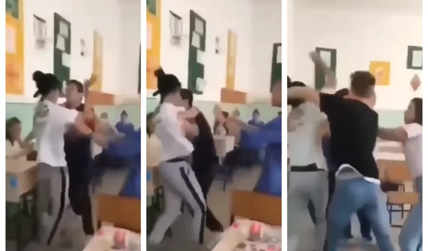 Bătaie cruntă între o fată şi un băiat la un liceu din Tecuci, filmată de o colegă. Poliţia a deschis dosar penal