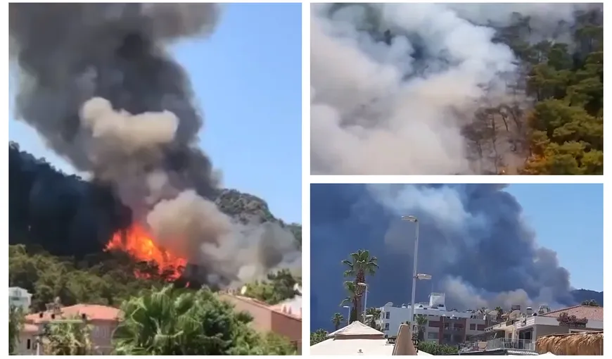 Incendii devastatoare în Turcia provocate de caniculă. Imagini de coşmar în staţiunile preferate de români