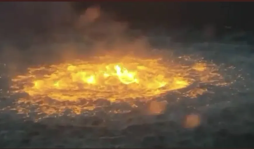 Ochiul iadului. Oceanul în flăcări în Golful Mexic, imagini de neînchipuit VIDEO