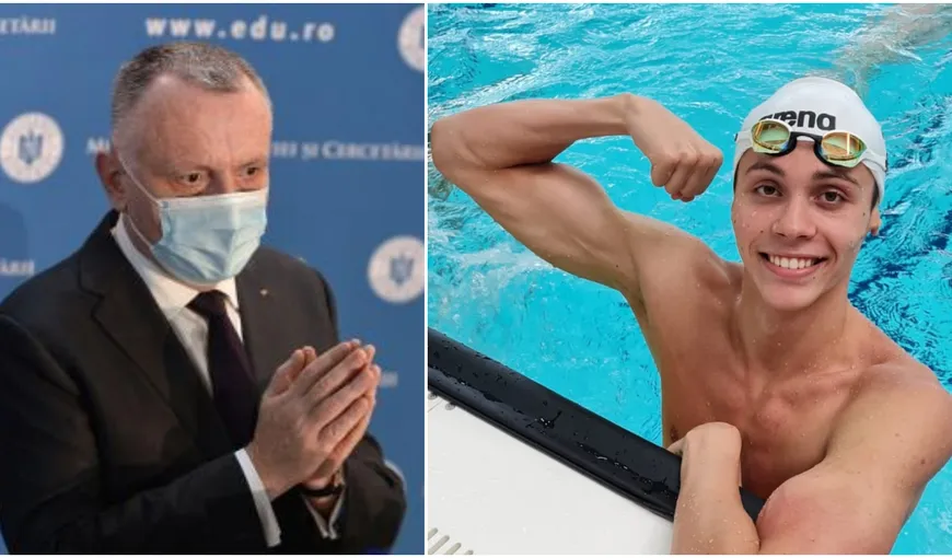 David Popovici, fenomenul înotului mondial, va fi premiat de Ministrul Educației pentru rezultatele obținute la Jocurile Olimpice de la Tokyo