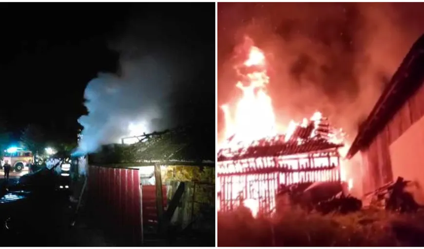 O comună din Suceava devastată de 4 incendii într-o singură noapte. Printre victime se află și o tânără însărcinată. Făptașul a fost prins