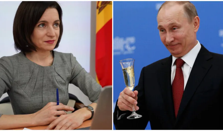 Putin, mesaj curtenitor pentru Președintele Moldovei: ”Stimată Maia Grigorievna, primiți sincere felicitări”