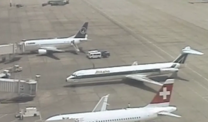 Pilot resuscitat pe aeroportul Otopeni VIDEO