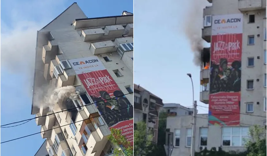Incendiu în balconul unui apartament din Cluj ca urmare a efectului de lupă