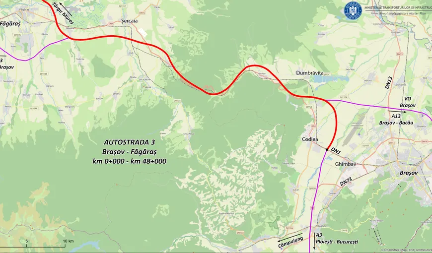 Ce se mai întâmplă cu autostrada Făgăraş-Braşov, o investiţie abandonată de peste 10 ani. Anunţul ministrului Transporturilor