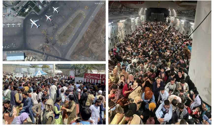 Înregistrarea discuţiei dintre pilotul avionului decolat de la Kabul cu sute de afgani la bord şi turnul de control: „Câți oameni crezi că sunt în avion? 800 de oameni!?”
