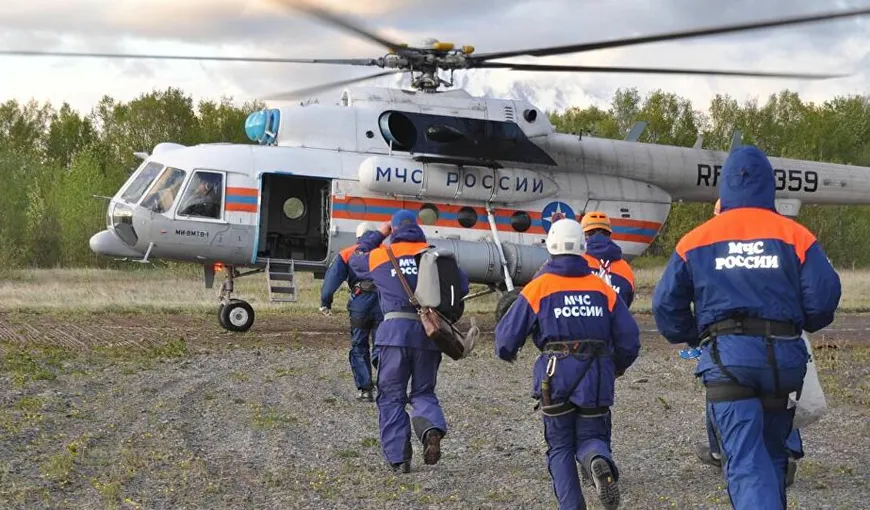 Elicopter cu 16 persoane la bord, prăbuşit în Rusia. 13 dintre victime sunt turişti