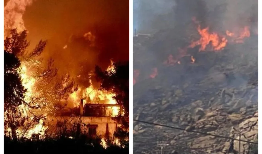 Alertă în Grecia din cauza incendiilor. Oamenii sunt sfătuiţi să rămână în case