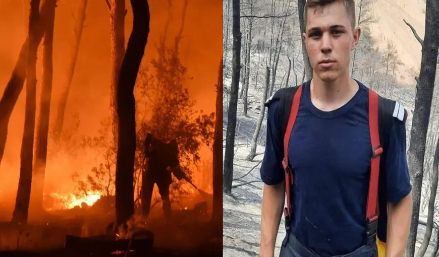 Andor are 20 de ani, e pompier şi a plecat din vacanță să lupte cu iadul din Grecia: Familia a înțeles că îmi doresc să fiu acolo!